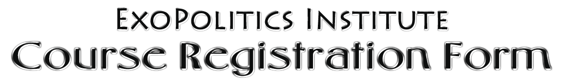 Exopolitics Institute Course Registration